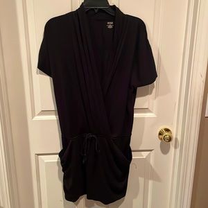 a.n.a. Black swim cover up dress black size Large GUC B10